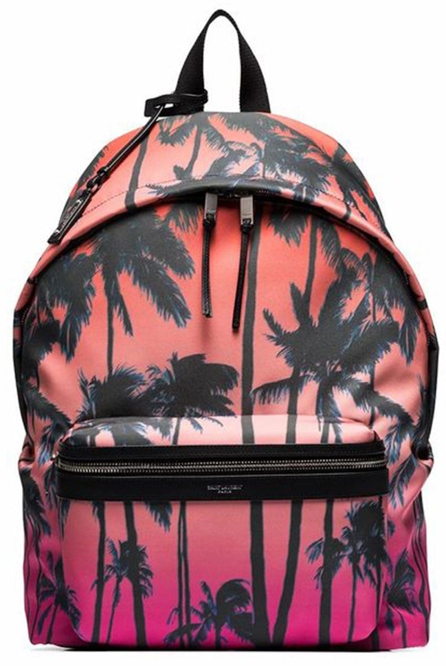 saint-laurent-city-canvas-backpack-palm-print-black-multi