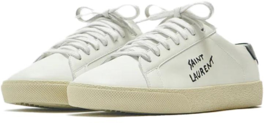 (W) Saint Laurent Court Classic SL/06 Low 2023 'Blanco Óptico Negro' 610649AABEE9061 Order (W) Saint Laurent Court Classic SL/06 Low 2023 'Blanco Óptico Negro' 610649AABEE9061