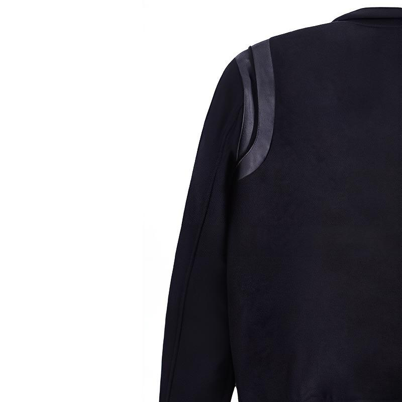 Sizing Saint Laurent Classic Wool and Leather Varsity Jacket Unisex Black 354718Y197Q1000