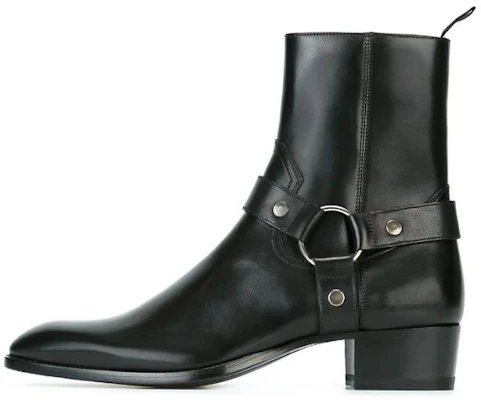 Saint Laurent Wyatt Classique ''Harnais Noir'' 443190AQS001000 Buy Saint Laurent Wyatt Classique ''Harnais Noir'' 443190AQS001000