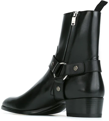 Saint Laurent Wyatt Classique ''Harnais Noir'' 443190AQS001000 Lookbook Saint Laurent Wyatt Classique ''Harnais Noir'' 443190AQS001000