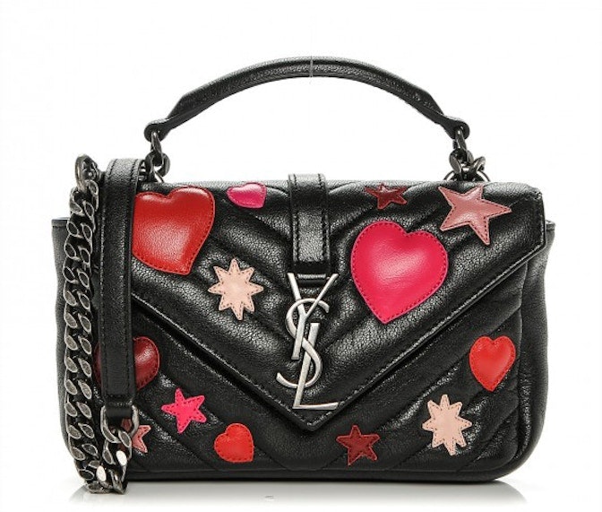 saint-laurent-college-chain-wallet-matelasse-hearts-black-multicolor