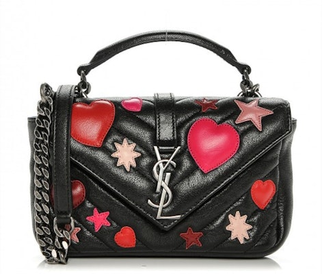 聖羅蘭Matelasse心形黑色/多色鏈條錢包 Buy 聖羅蘭Matelasse心形黑色/多色鏈條錢包