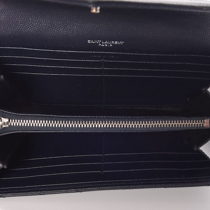 Lookbook 聖羅蘭學院大號海軍藍菱格紋短夾