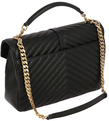 圣罗兰牛皮绗缝大号Monogram黑色学院斜挎包 Order 圣罗兰牛皮绗缝大号Monogram黑色学院斜挎包