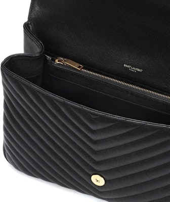 Saint Laurent College Shoulder Bag Matelasse Monogram Large Black Lookbook Saint Laurent College Shoulder Bag Matelasse Monogram Large Black