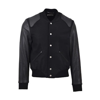Saint Laurent Colorblock Single-Breasted Long-Sleeve Jacket 504064Y158S1000