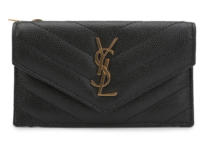 Saint Laurent Compact Wallet Monogram Black