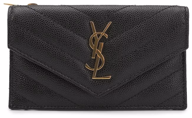 Saint Laurent Compact Wallet Monogram Black Buy Saint Laurent Compact Wallet Monogram Black