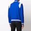 Lookbook SAINT LAURENT Contrast Striped Button-Up Baseball Jacket - Blue. 354718Y180W4011