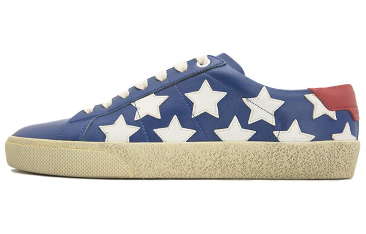 Saint Laurent Court Classic 'White Stars' 5494750-M5H0-4393