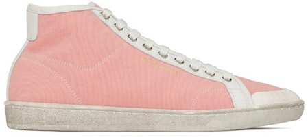 聖羅蘭 Court Classic 圓頭綁帶 高筒 板鞋 男款 粉色 Order 聖羅蘭 Court Classic 圓頭綁帶 高筒 板鞋 男款 粉色