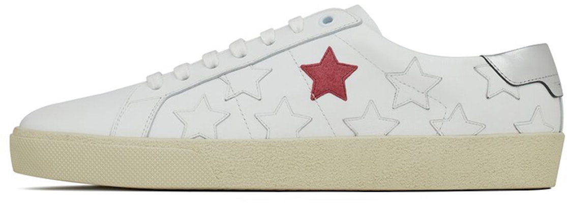 Saint Laurent Court Classic SL-06 California Low 'Stars - Bright White' 421572-00ND0-9017 Buy Saint Laurent Court Classic SL-06 California Low 'Stars - Bright White' 421572-00ND0-9017