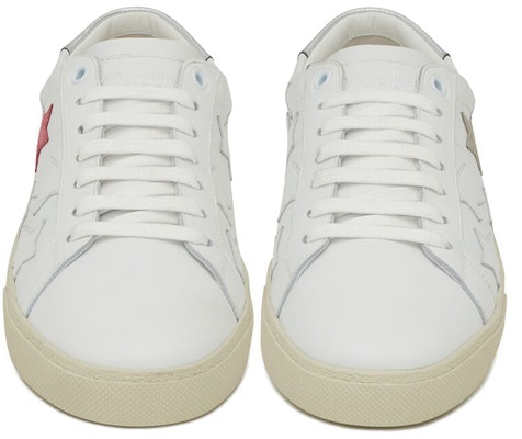 Saint Laurent Court Classic SL-06 Bintang Putih Rendah 'California' 421572-00ND0-9017 Lookbook Saint Laurent Court Classic SL-06 Bintang Putih Rendah 'California' 421572-00ND0-9017