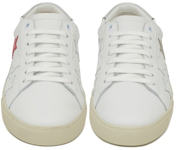 Saint Laurent Court Classic SL-06 Bintang Putih Rendah 'California' 421572-00ND0-9017 Lookbook Saint Laurent Court Classic SL-06 Bintang Putih Rendah 'California' 421572-00ND0-9017