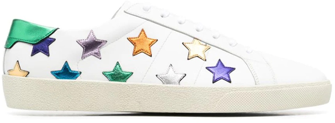 圣罗兰 Court Classic SL-06 金属加州星星低帮 '自然多色星星' 503109-00NB0-9090 Order 圣罗兰 Court Classic SL-06 金属加州星星低帮 '自然多色星星' 503109-00NB0-9090