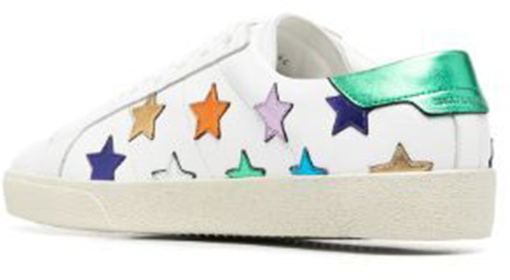 圣罗兰 Court Classic SL-06 金属加州星星低帮 '自然多色星星' 503109-00NB0-9090 Shop 圣罗兰 Court Classic SL-06 金属加州星星低帮 '自然多色星星' 503109-00NB0-9090
