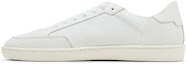 Lookbook Saint Laurent Court Classic SL-10 Low 'Optic White' Putih 603223-1JZ10-9030