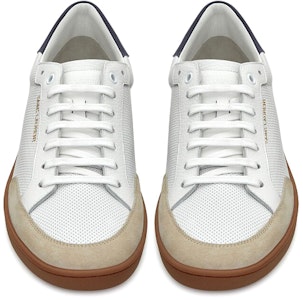 Saint Laurent Court Classic SL-10 Low 'Putih Merah Biru' 603223-1JZG0-9953 Lookbook Saint Laurent Court Classic SL-10 Low 'Putih Merah Biru' 603223-1JZG0-9953