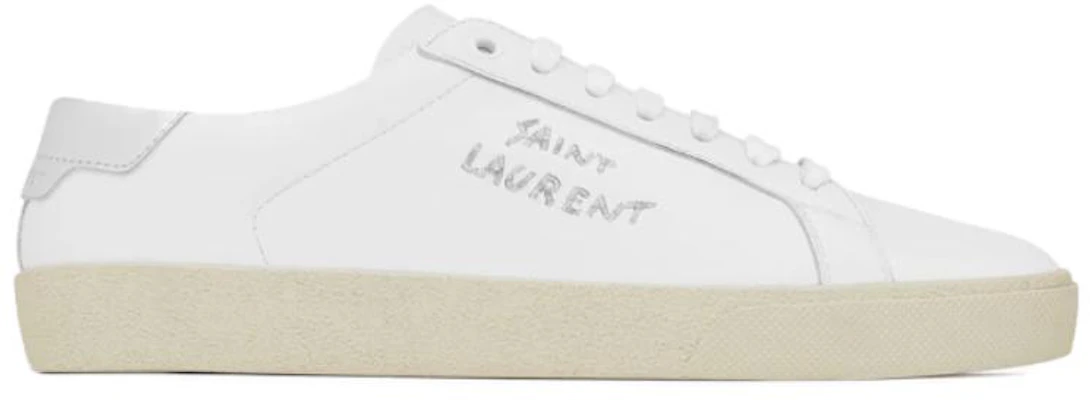 Saint Laurent Court Classic SL/06 Baskets Brodées ''Blanc'' 611352-00NA0-9085 Order Saint Laurent Court Classic SL/06 Baskets Brodées ''Blanc'' 611352-00NA0-9085