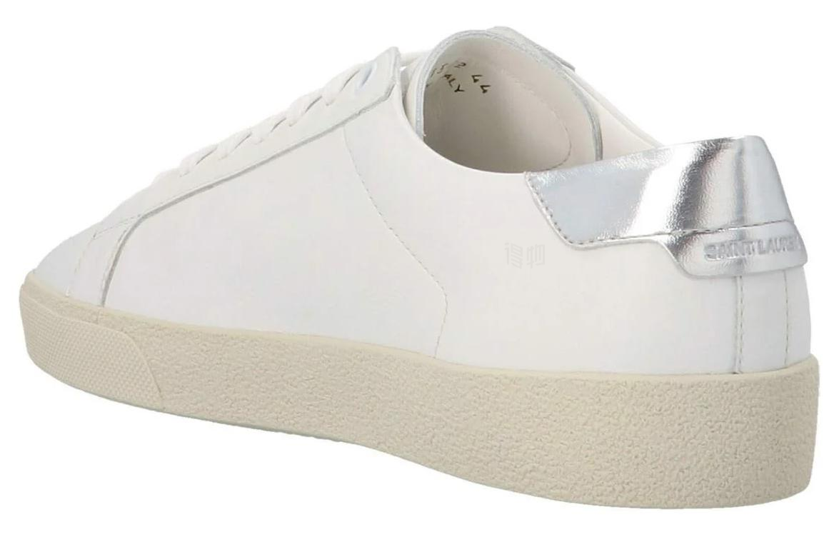 Shop Saint Laurent Court Classic SL/06 Embroidered Sneakers 'White' 61135200NA09085