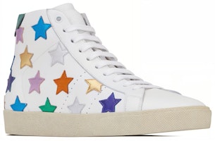 聖羅蘭 Court Classic SL/06 金屬質感加州高筒 '多彩星星' 650980-00NB0-9090 Lookbook 聖羅蘭 Court Classic SL/06 金屬質感加州高筒 '多彩星星' 650980-00NB0-9090