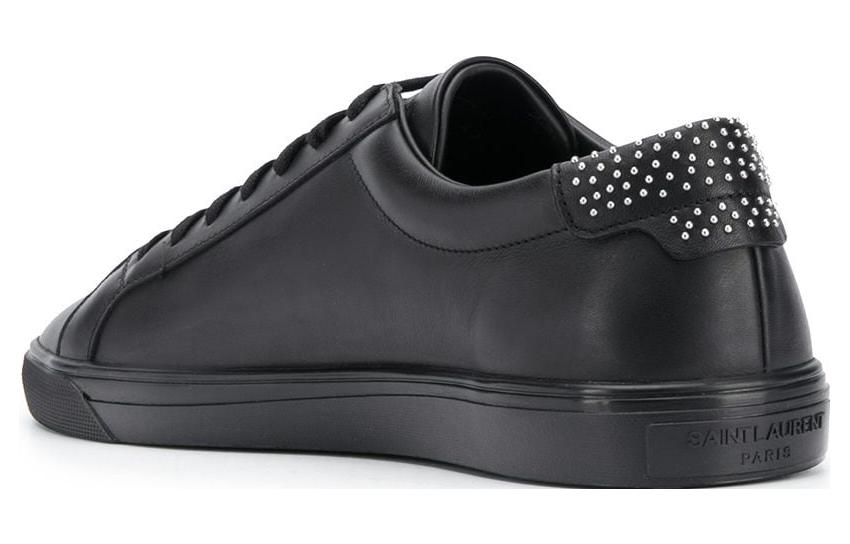 Shop Saint Laurent Court Classic SL/10 低筒 '黑色 水鑽' 630719-0ZSNN-1000