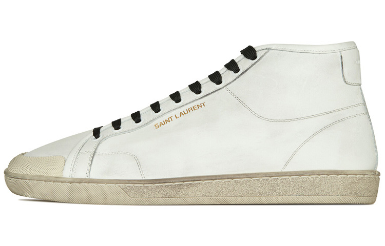 Saint Laurent Court Classic SL/39 'Distressed White Leather' 65277304GB09225
