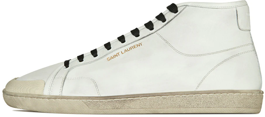 Saint Laurent Court Classic SL/39 ''Versleten Wit Leer'' 65277304GB09225 Buy Saint Laurent Court Classic SL/39 ''Versleten Wit Leer'' 65277304GB09225