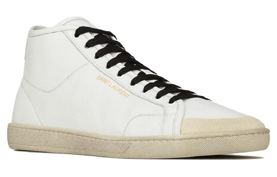 Lookbook Saint Laurent Court Classic SL/39 ''Versleten Wit Leer'' 65277304GB09225