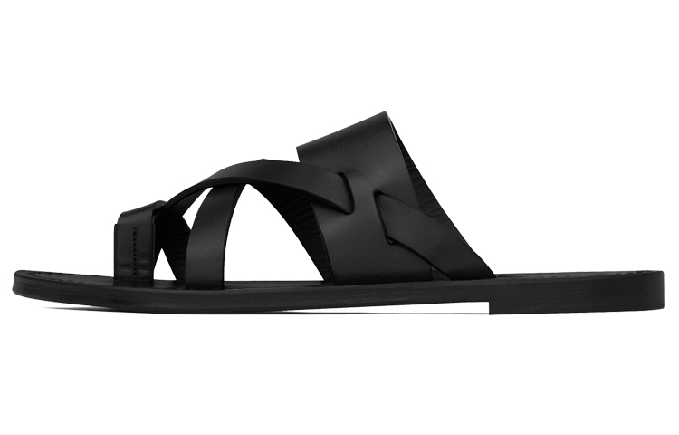 Saint Laurent Culver Mules 'Black' 671904DWE001000