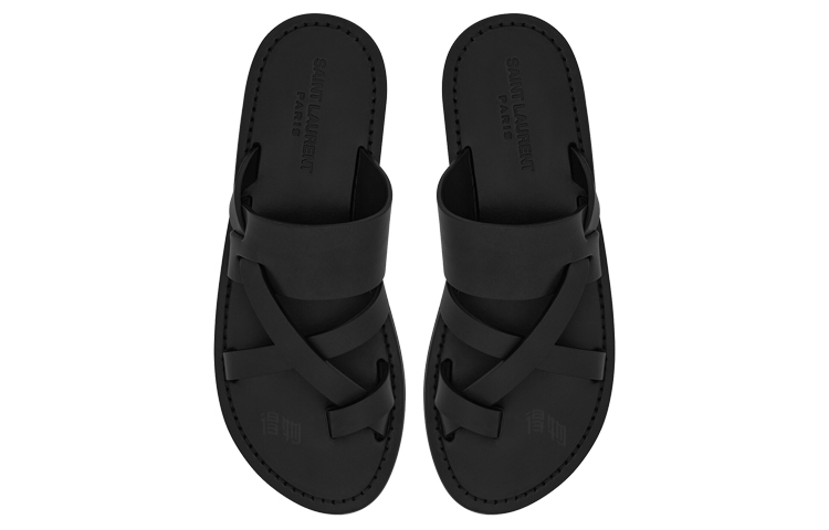 Shop Saint Laurent Culver Mules 'Black' 671904DWE001000