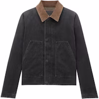 Saint Laurent Dark Colorblock Zip-Up Workwear Jacket 803337Y04MB1911 Saint Laurent Dark Colorblock Zip-Up Workwear Jacket 803337Y04MB1911