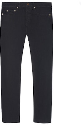 SAINT LAURENT Distressed Slim-Fit Black Denim Jeans with Pockets 670614YF8991220 Buy SAINT LAURENT Distressed Slim-Fit Black Denim Jeans with Pockets 670614YF8991220