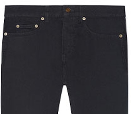 SAINT LAURENT Distressed Slim-Fit Black Denim Jeans with Pockets 670614YF8991220 Sizing SAINT LAURENT Distressed Slim-Fit Black Denim Jeans with Pockets 670614YF8991220