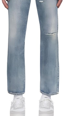 Saint Laurent Distressed Washed Logo Denim Jeans in Blue. 597052YM3724568 Purchase Saint Laurent Distressed Washed Logo Denim Jeans in Blue. 597052YM3724568