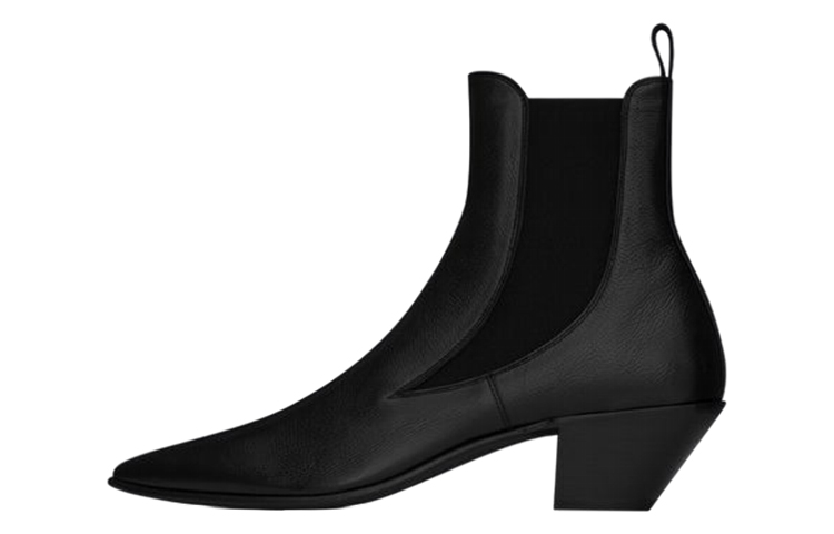 Buy 圣罗兰艾利斯靴子‘光滑黑’ 6858370ZZ001000