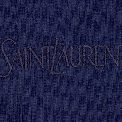 圣罗兰男士蓝色刺绣圆领T恤。 749102Y37IL4573 Shop 圣罗兰男士蓝色刺绣圆领T恤。 749102Y37IL4573