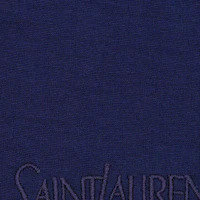 Details for SAINT LAURENT 男士刺繡藍色圓領T恤。 749102Y37IL4573