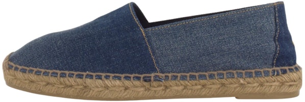 Saint Laurent Embroidered Denim Espadrilles Blue Casual Shoes 67616228Z004110 Saint Laurent Embroidered Denim Espadrilles Blue Casual Shoes 67616228Z004110