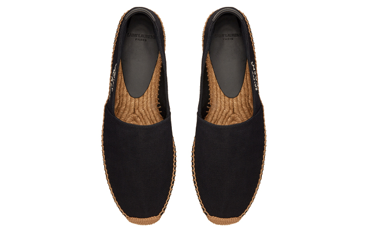 Shop Saint Laurent Alpargatas Bordadas 'Negras' 605951-1P210-1000