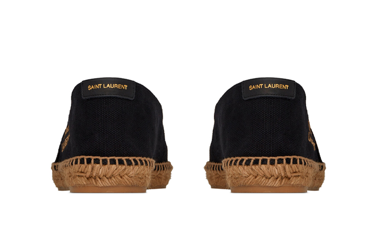 Details for Saint Laurent Alpargatas Bordadas 'Negras' 605951-1P210-1000