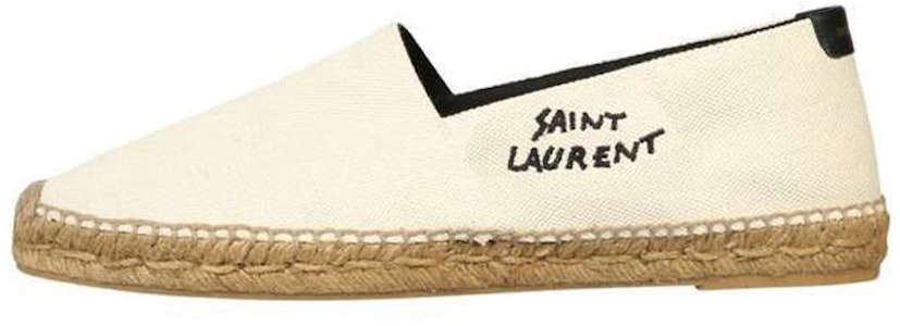 聖羅蘭刺繡草編鞋 『天然米色』 605951-1P210-9380 Buy 聖羅蘭刺繡草編鞋 『天然米色』 605951-1P210-9380