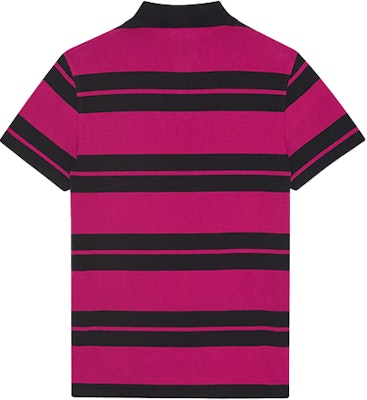 SAINT LAURENT Polo Rajut Bergaris Logo Bordir Ungu 662016Y36GR5610 Lookbook SAINT LAURENT Polo Rajut Bergaris Logo Bordir Ungu 662016Y36GR5610