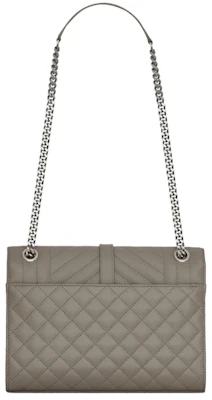 聖羅蘭中號信封包混合絎縫石灰色 Order 聖羅蘭中號信封包混合絎縫石灰色