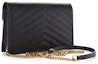 Order Saint Laurent Envelope Chain Wallet Matelasse Chevron Grain De Poudre Black