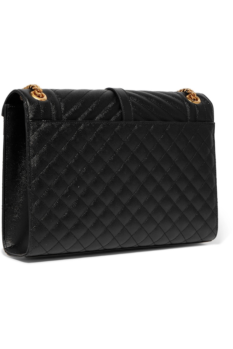 Saint Laurent Envelope Grain de Poudre Large Black 圖 2