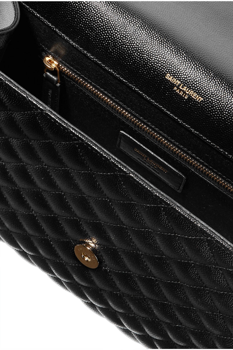 Saint Laurent Envelope Grain de Poudre Large Black 圖 3