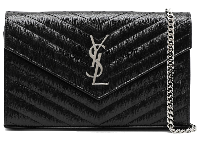 Saint Laurent Envelope Wallet Strap Black