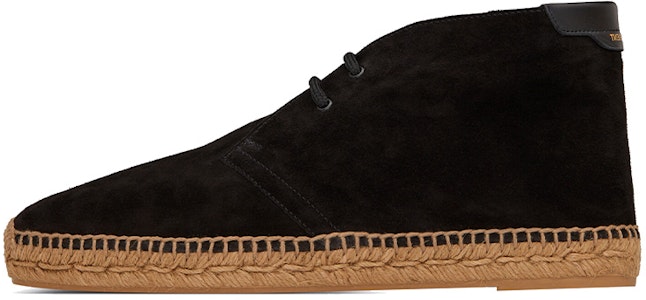 Saint Laurent Espadrille 'Suede Hitam' 6059221NX101000 Buy Saint Laurent Espadrille 'Suede Hitam' 6059221NX101000
